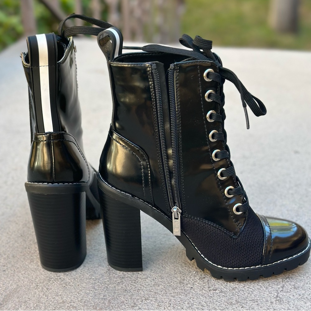 BCBG Heeled Combat Bootie!
